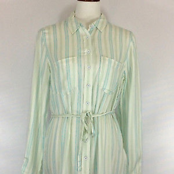Melissa McCarthy Seven7 Mint Tunic W/ tie - Picture 1 of 5